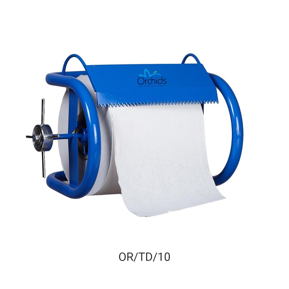 Wall Mounted Blue Kitchen Roll Metal Stand, Dimension/Size: L 38 X W 31 X H 24