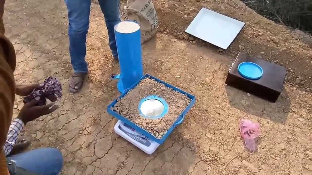 Field Density By Sand Replacement Method