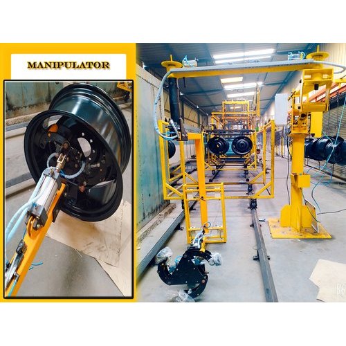 Yellow and Black Mild Steel Industrial Manipulator