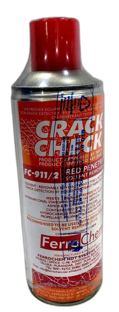 Red Dye Penetrant Chemicals, Solvent Based, 420ml