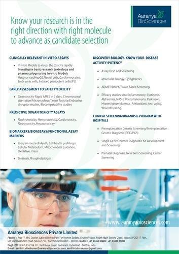 Tissue Chennai Bio Pharmaceutical Analysis Testing Services, in Pan India