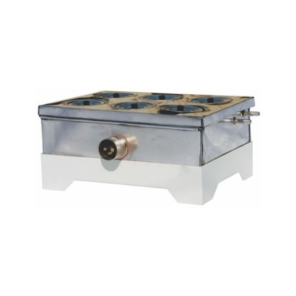 Stainless Steel Manual Water Bath Rectangular (Single Wall) Six holes, 230v Ac +/- 10%, 50 Hz