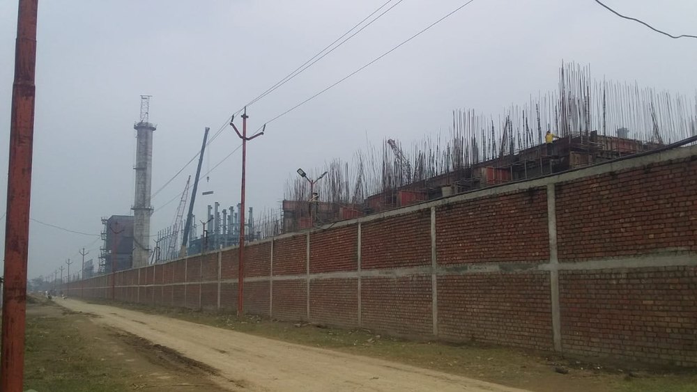 High Voltage Pole Erection and Conductor Lying.