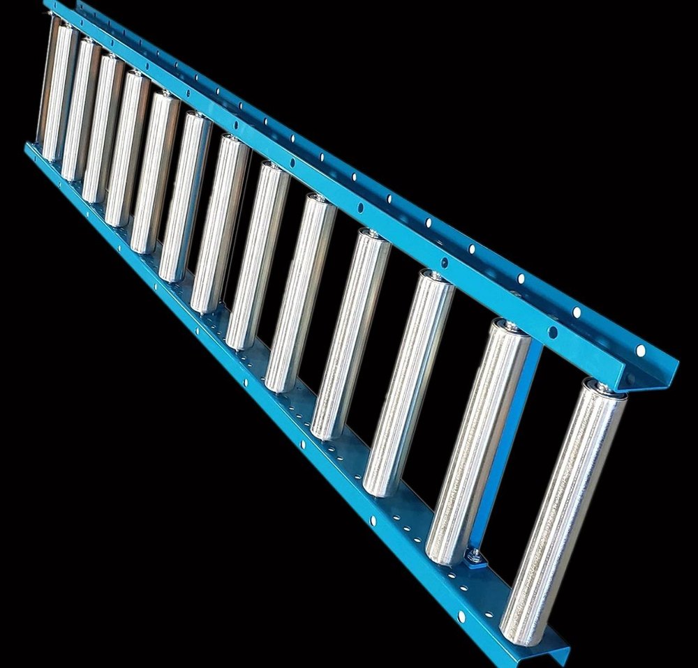 Koenig Stainless Steel Pneumatic Gravity Roller Conveyor, Roller Diameter: 2inch, Capacity: 1037m3/hour