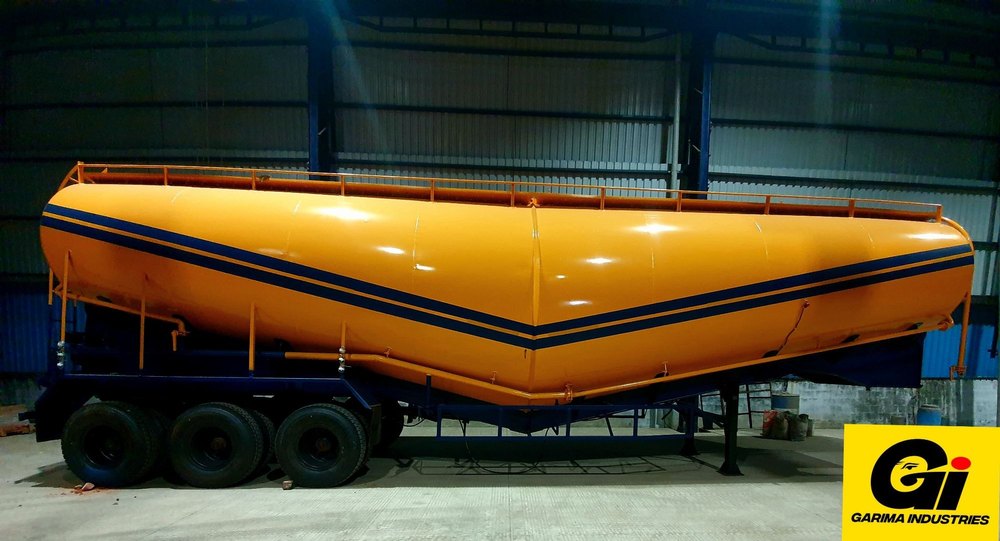 Yellow Mild Steel 62 Cubic Meter Cement Bulker, Lifting Capacity: 30 Tons