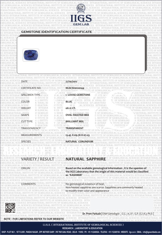 Gem ID. Report