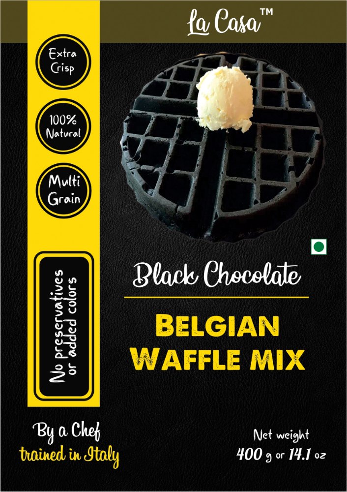 Black Chocolate Belgian Waffle Mix, Packaging Type: 5 Kg Pouch
