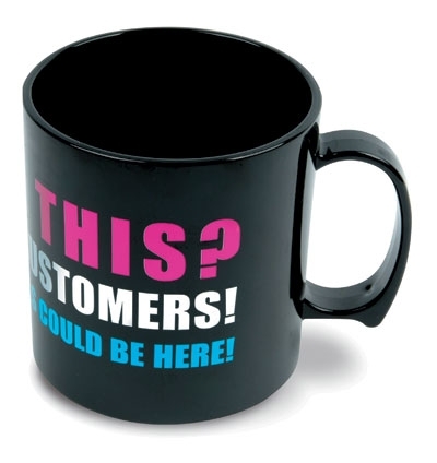 White KD Ceramic Custom Mug Printing for Promotional Use