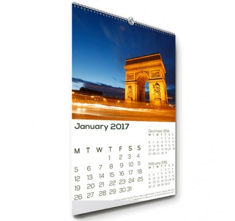 One Week Art Paper Wall Calendar Printing Services, Mumbai, Dimension / Size: 12 X 18
