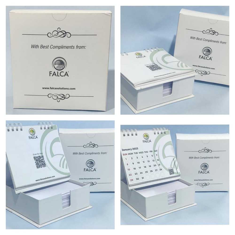 4 To 6 Days Paper Calendar Printing Service, in Pan India, Dimension / Size: 12 X 12 cm