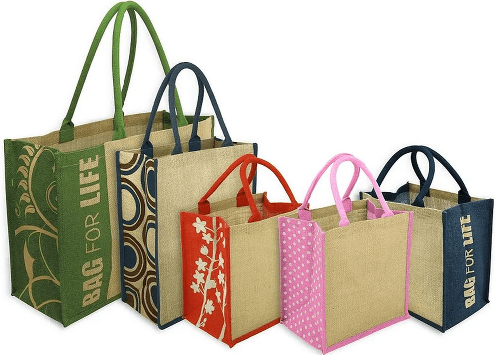 Jute Packaging Bag Printing Service, Text And Pattern