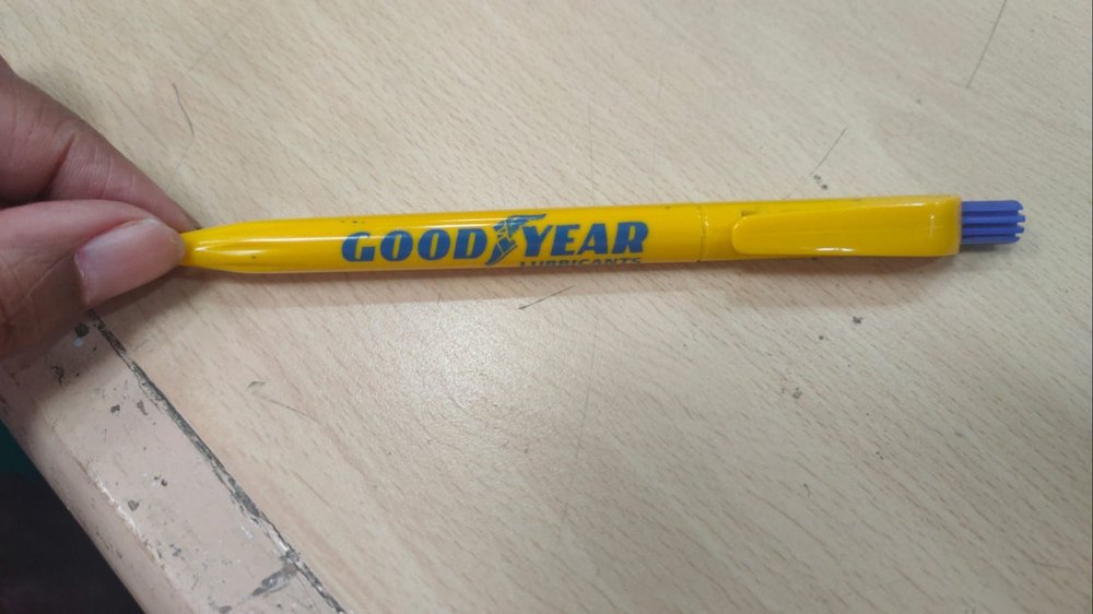 Blue Plastic Pen Printing, For Promotional, Packaging Type: Packet