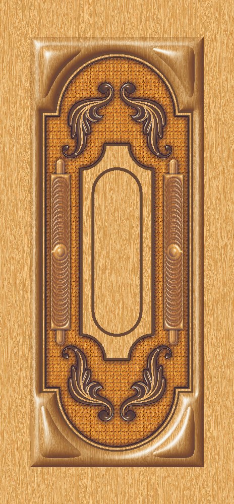 Digital Printing Printed Wooden Carving Laminated Door Paper Print, Dimension / Size: 39 X 82 Inch
