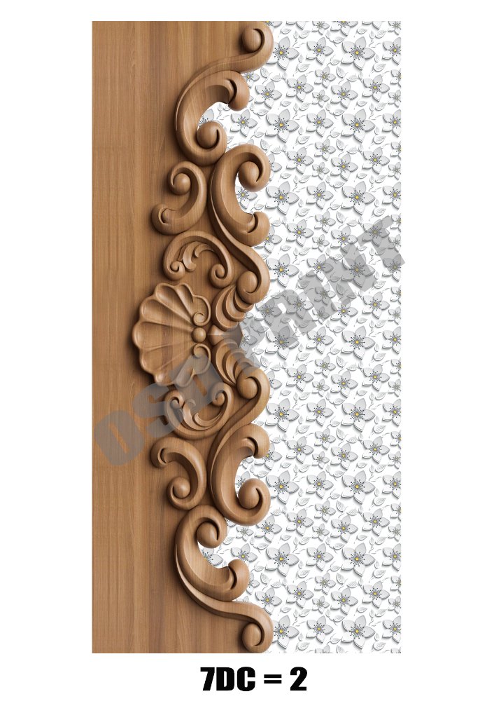 Paper, PVC Printed 3D Digital Door Skin Paper Print, Matte