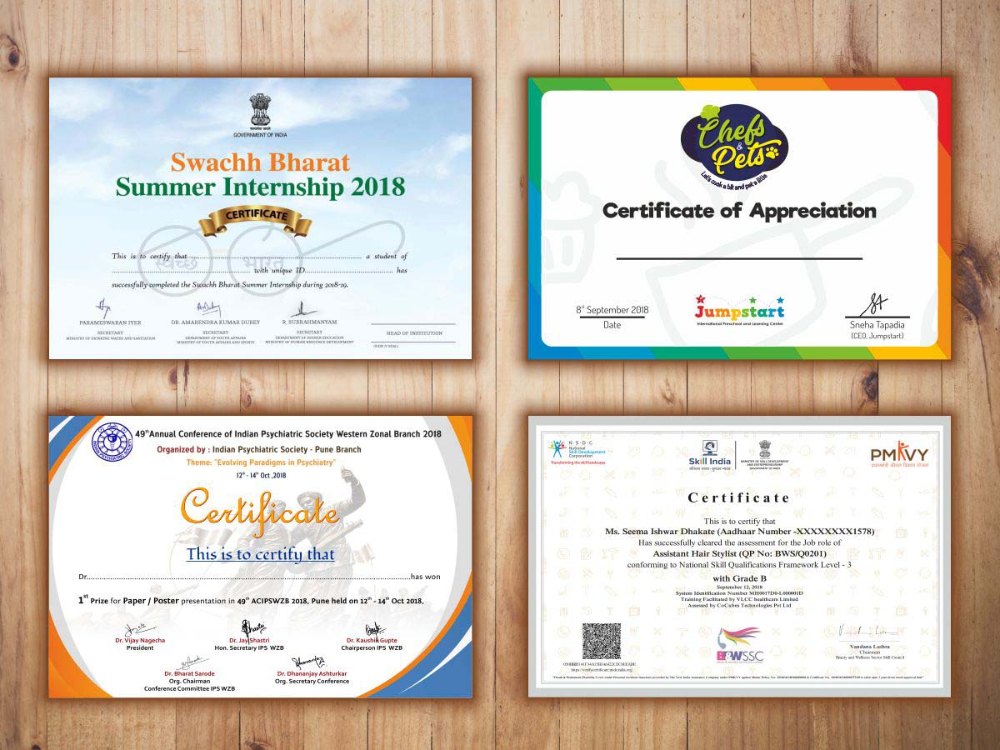 1 - 7 Days Business Certificate Printing Services, in Pune