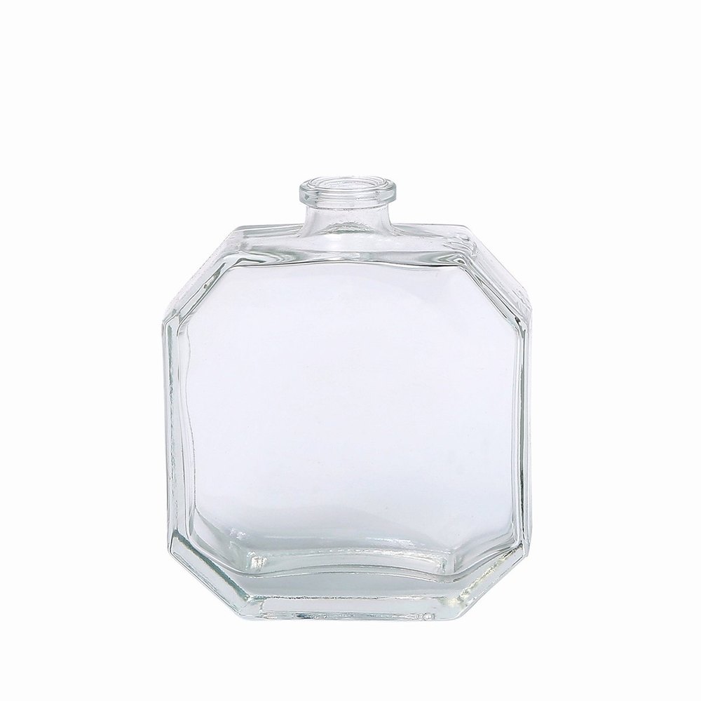Round Transparent Imported Perfume Glass Bottle 100 Ml