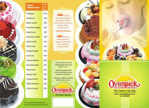 130 Gsm Paper Menu Card Printing Services, For Promotion, Offset