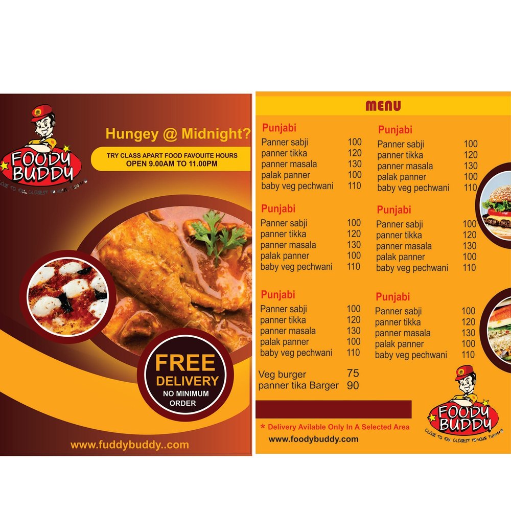 Digital Paper Menu Card Printing Services, in Delhi