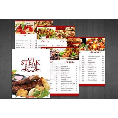 Menu Card Printing Services, in Pan India