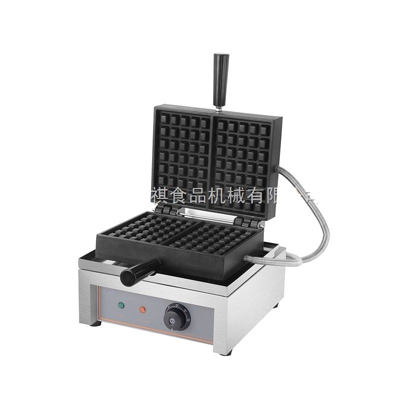 Stainless Steel Belgium Waffle Making Machine / Waffle Maker Rotating