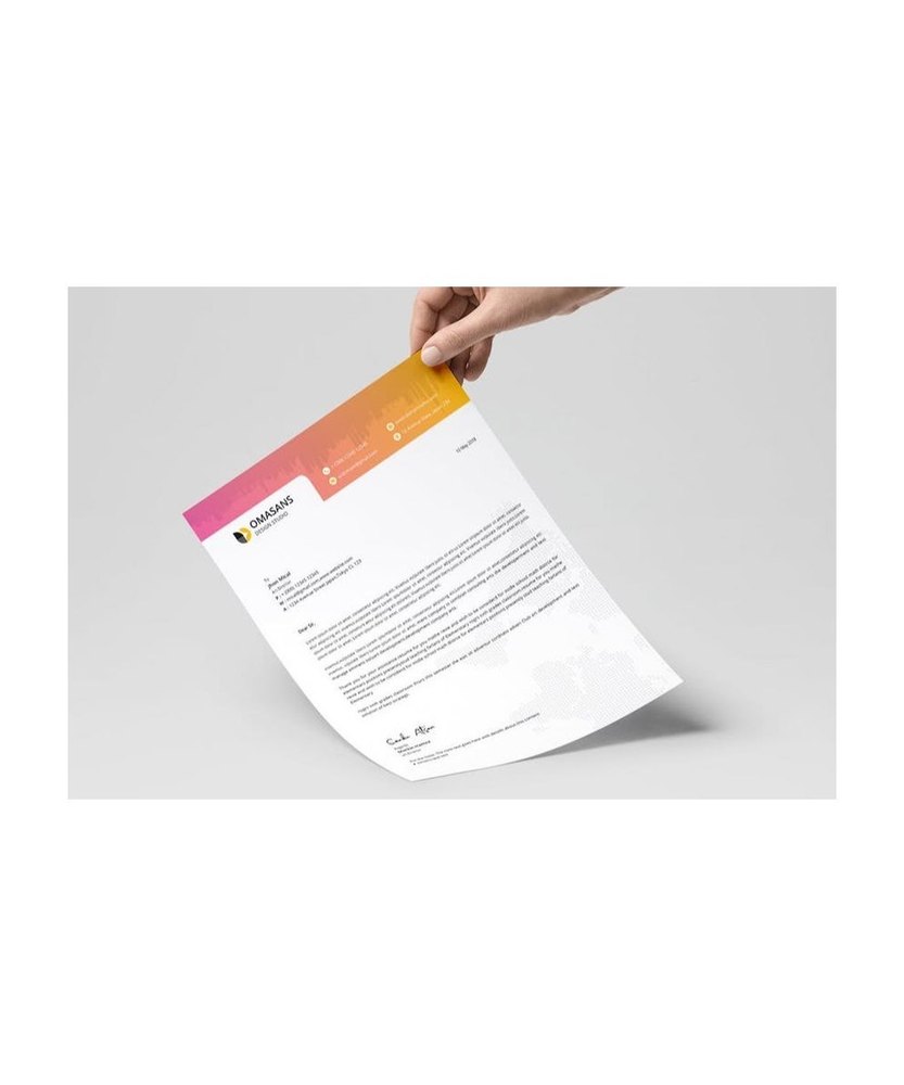 A4 Paper Letterhead Printing Service, For Business, Office., in Pan India