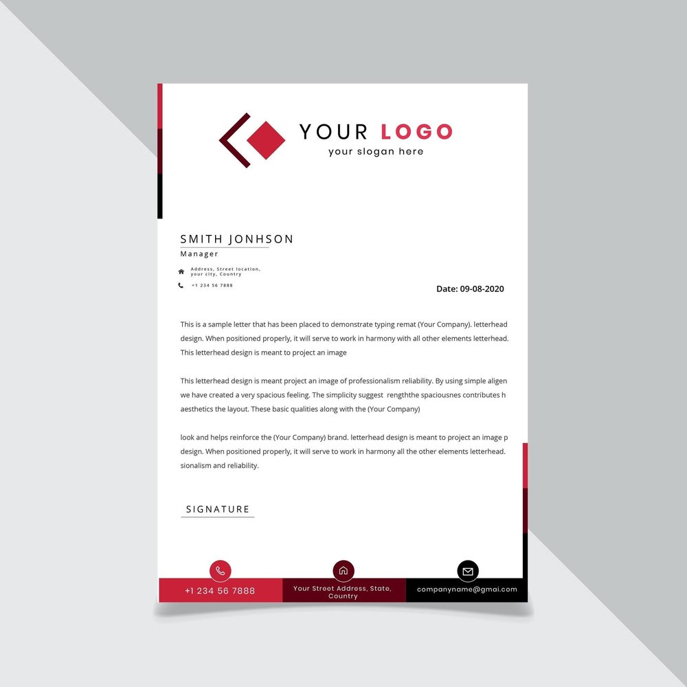 Rectangle Paper Multicolor Letterhead Printing Services, For Industrial, Commercial