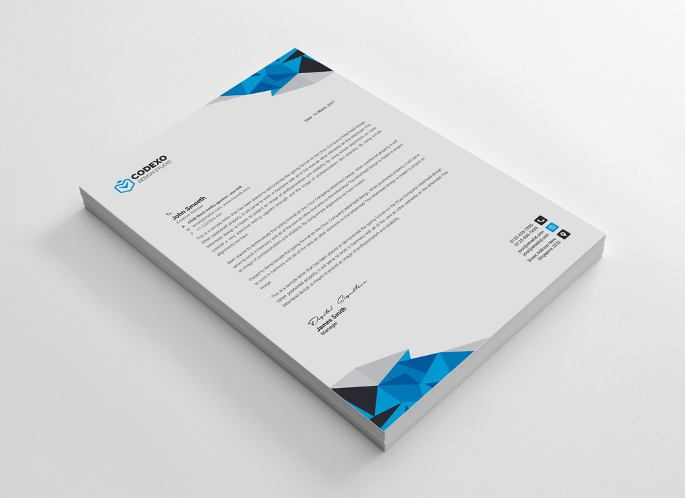 Rectangular Letterhead Paper Printing Service