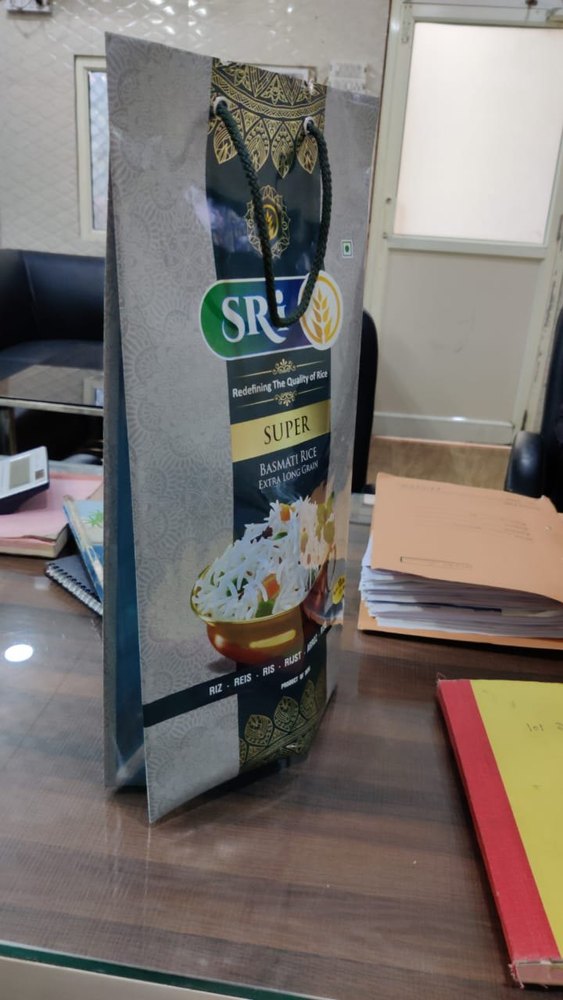 Printed Matte Plastic Rice Bag Printing Services, Heat Sealed