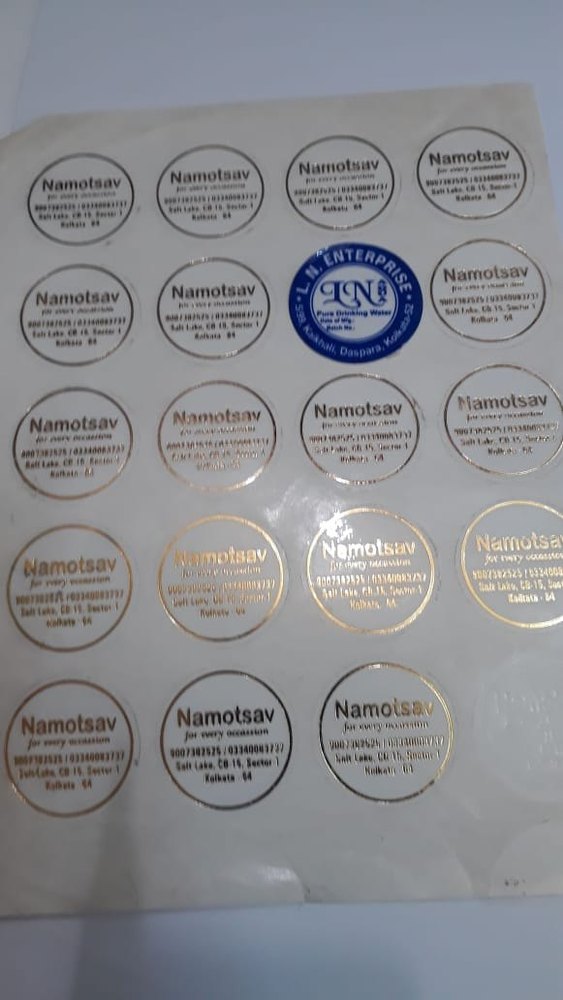 Gumming Sticker Foil Printing