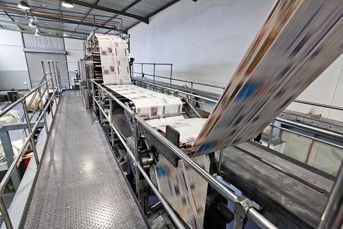 Blue Acrylic News Paper Printing Service, Location: India, Size: Standard