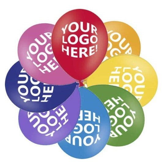 Rubber Balloon Printing Services, Custom Logo