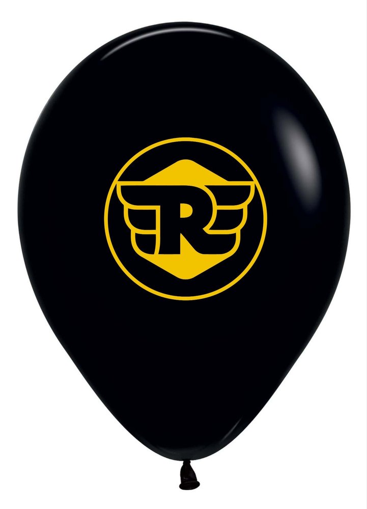 Gifting & New Brand Opening Latex Black Balloon With Printing, Packaging Type: Poly Bag, Size: 9 Inches