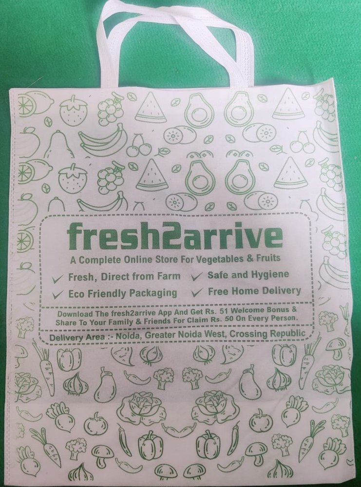 Upto 2 Colour Non Woven Bag Printing Service, in GREATER NOIDA, Size: Up-to 18 Inch * 20 Inch