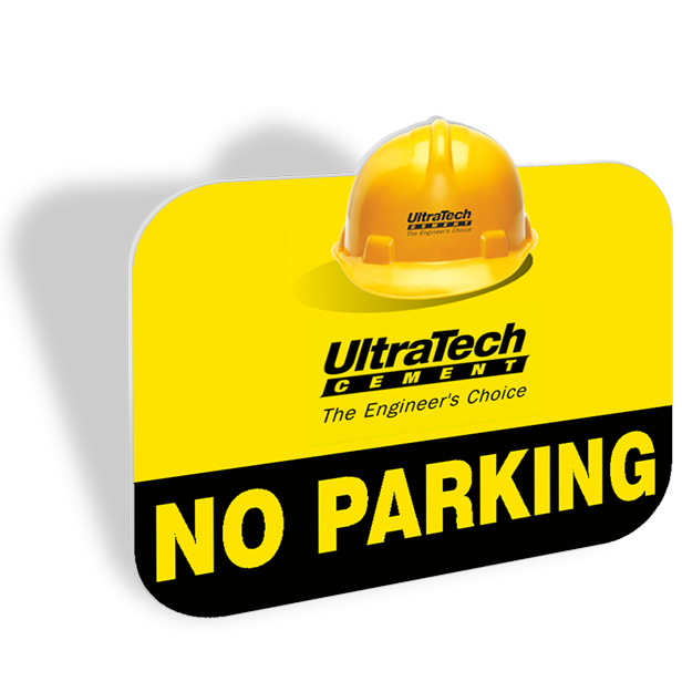 Alphabet No Parking Boards Flute Board Printing, For Advertisement