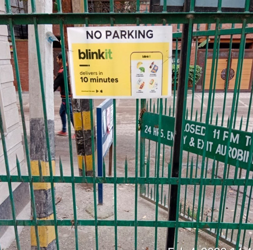 No Parking Board, in Delhi