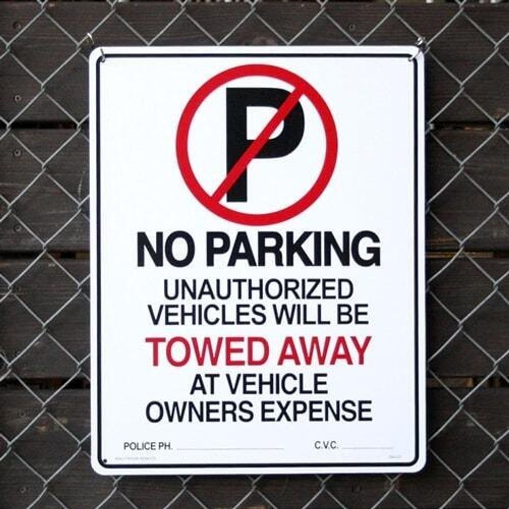 Fiber Vehicle No Parking Advertising Board Service