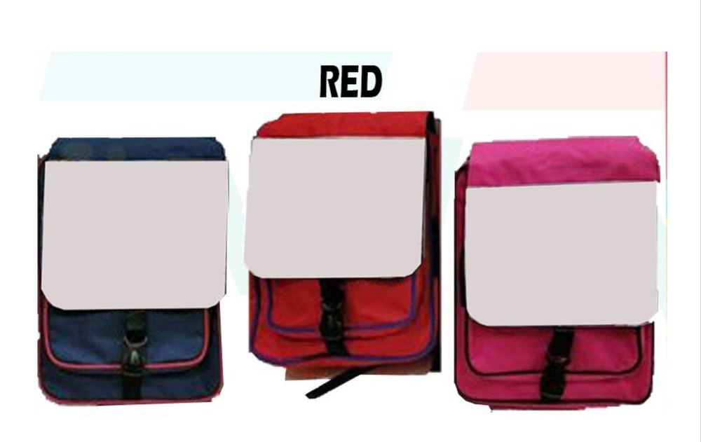 Multicolor Plain Sublimation School Bag, Size: 11*15 Approx