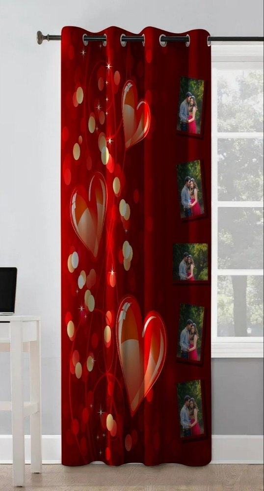 Cotton Curtains Sublimation Printing, Location: India, Size: 4*7feet