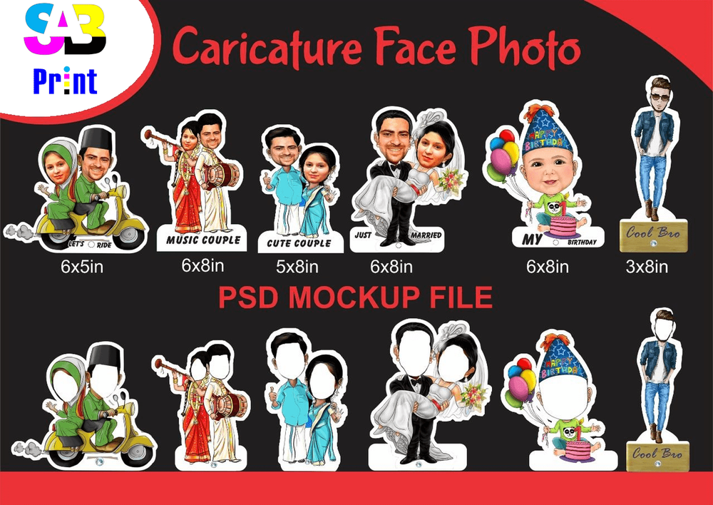 in Hyderabad Paper Caricature Face Photo Printing Service