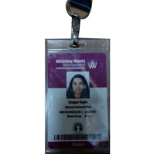 Rectangular One Sided College ID Card, 12 Pieces