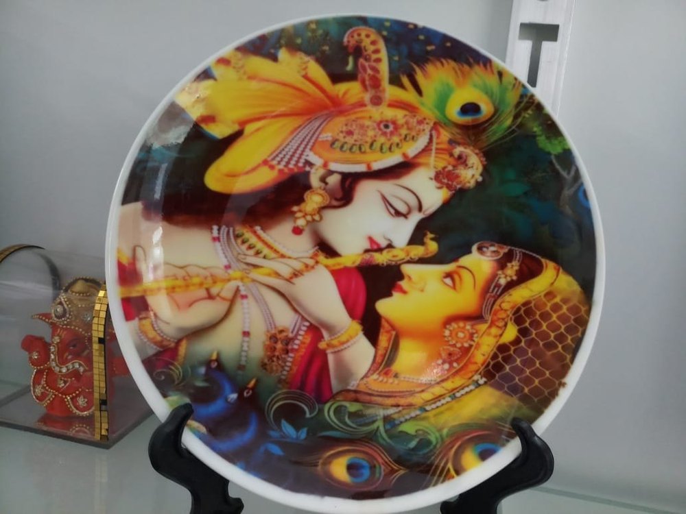Dhanvi Printed ceramic plate printing
