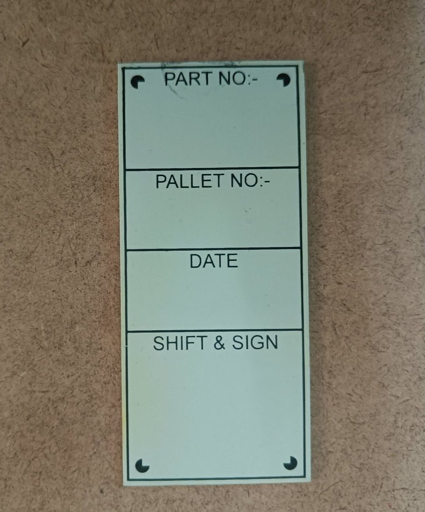 Printed Aluminum Plate Printing Service, Service Location: Karnataka