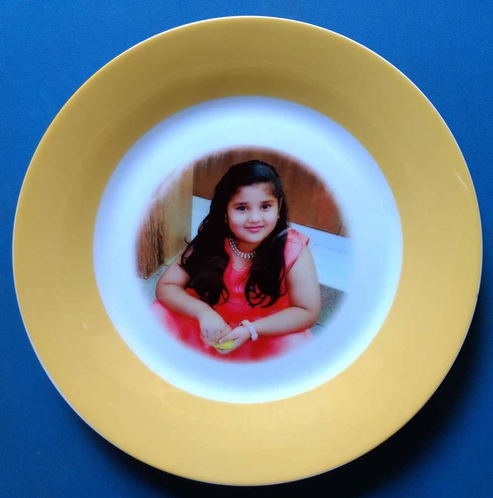 Dinner Plate Printing, Dimension / Size: 8 Inch