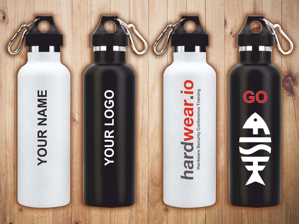 White Almunium Sipper Bottle Printing Service, Location: Delhi