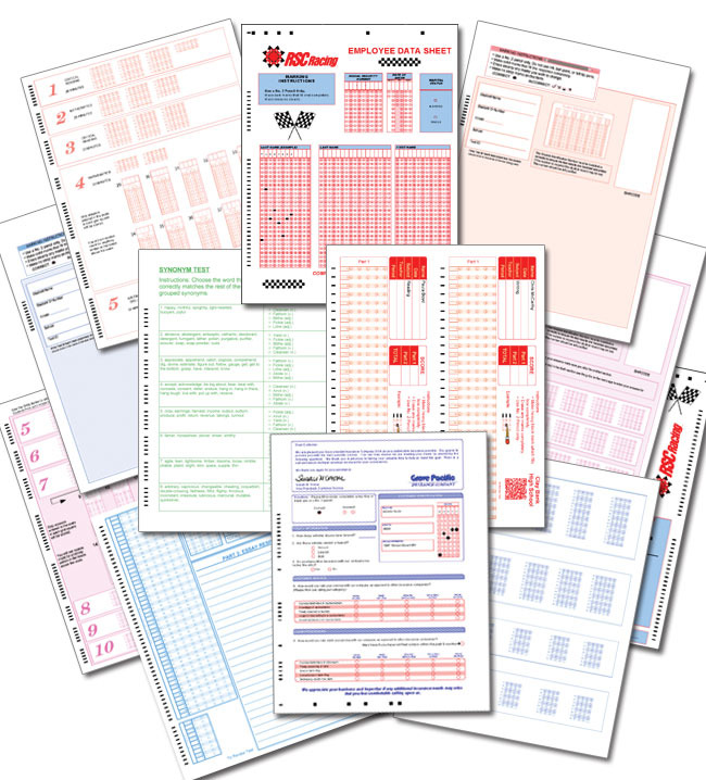 Paper Printed Answer Sheets