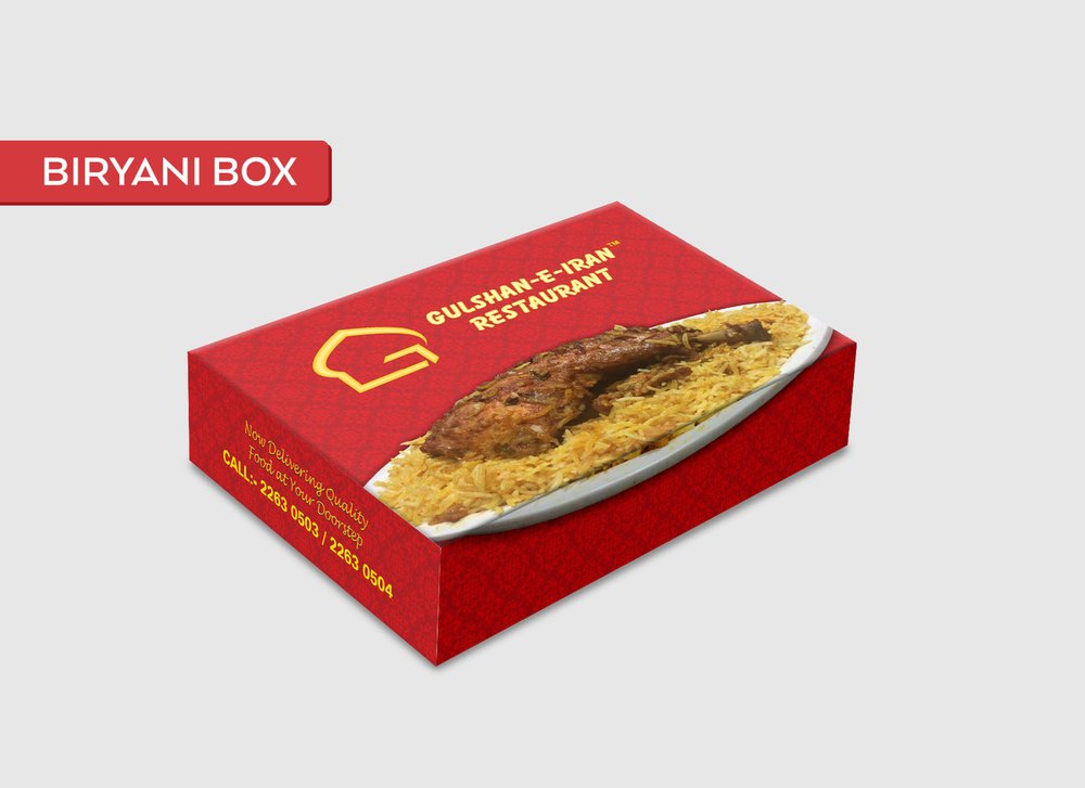 Paper Biryani Box Packaging Printing Services