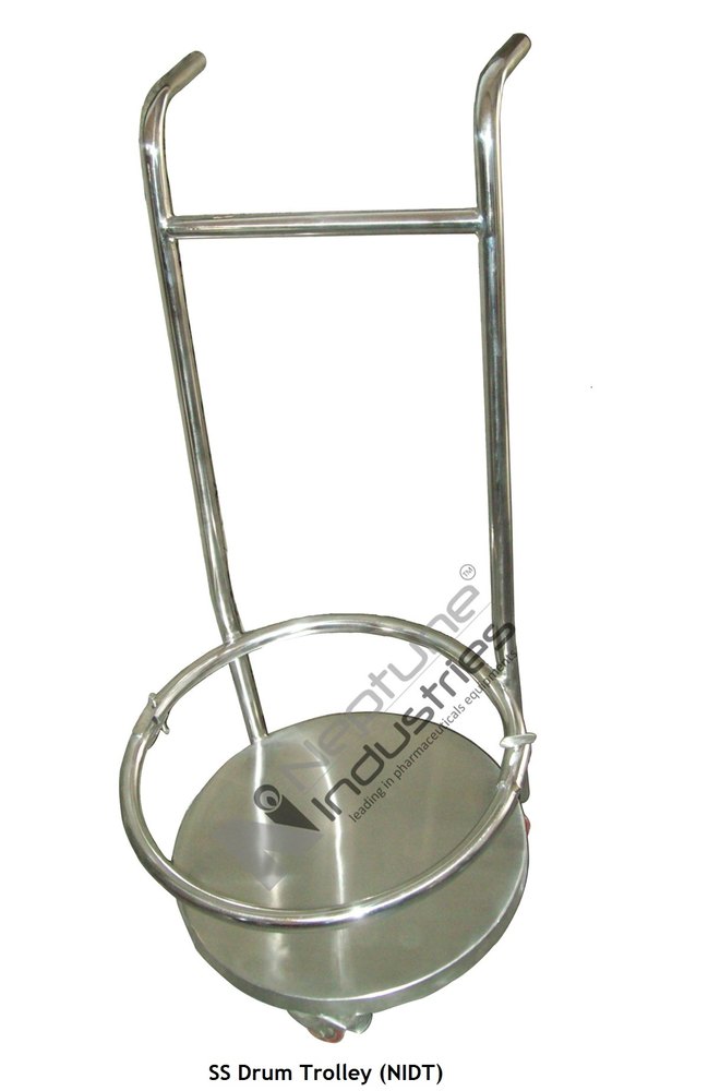 Neptune Indutries Stainless Steel SS Drum Trolley, Loading Capacity: 0-200 kg, Model Name/Number: NIDT1830A
