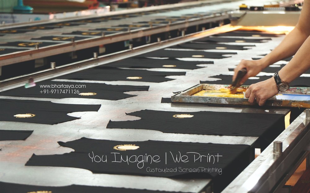 Printed T Shirt Screen Printing Service, 5