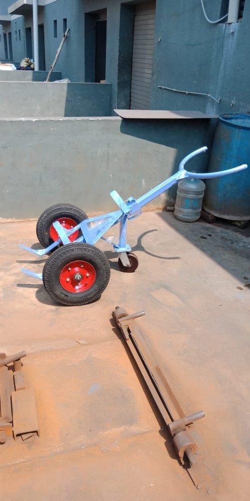 Spider Mild Steel Drum Trolley Scooter Tyre, Loading Capacity: 500 Kg, Model Name/Number: DE-142