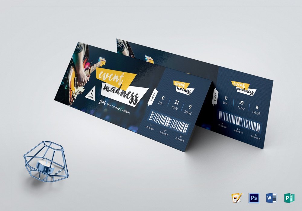 Paper event tickets, in patna